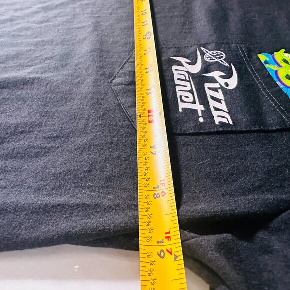 Toy Story T-Shirt - Front Graphic Pizza Planet Pocket - Size Medium - Black - Picture 6 of 7